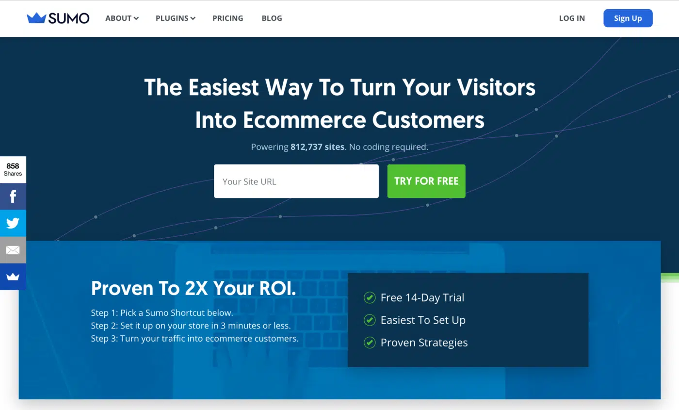 Sumo The Easiest Way To Turn Your Visitors Into Ecommerce Customers