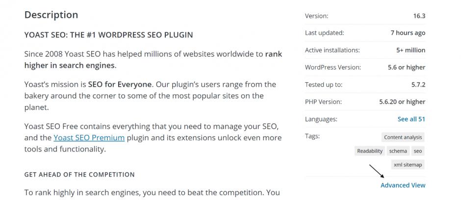 Beschreibung Yoast SEO