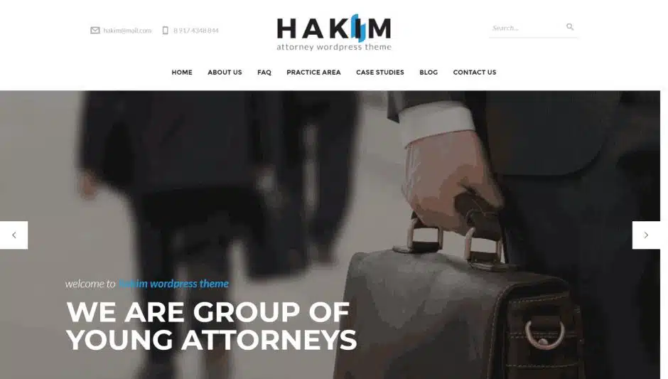 WordPress Theme "Hakim"