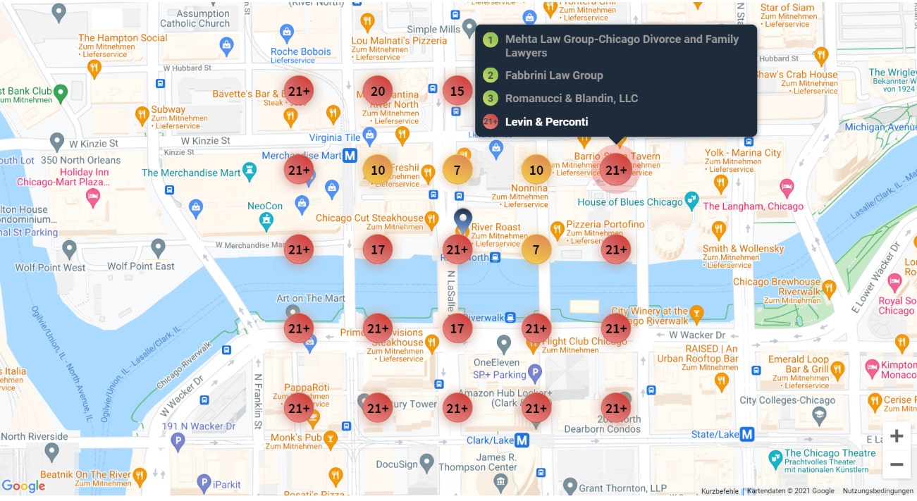 Gitteransicht Local Search Grid 