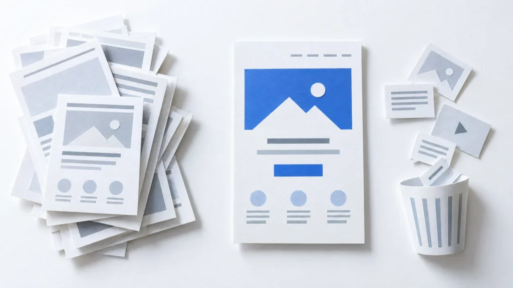 WordPress-Themes für Landingpages: Klarer Aufbau vor Effektvielfalt (KI-generiert)