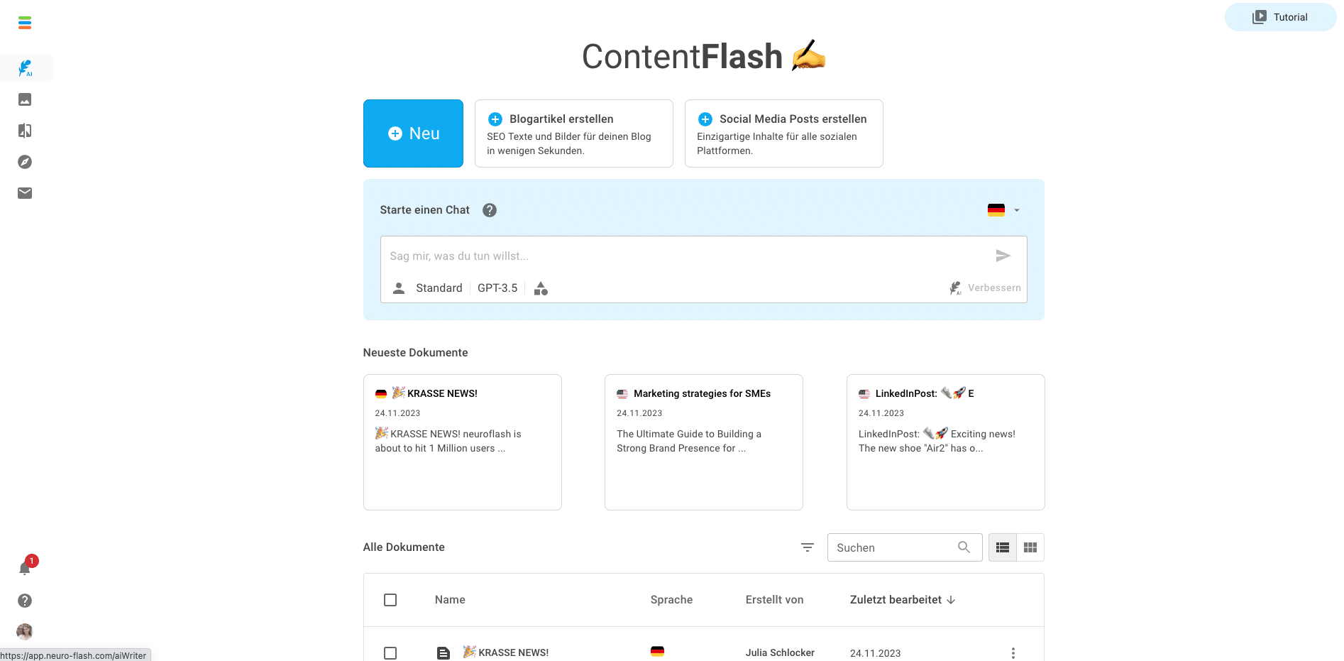 neuroflash ContentFlash