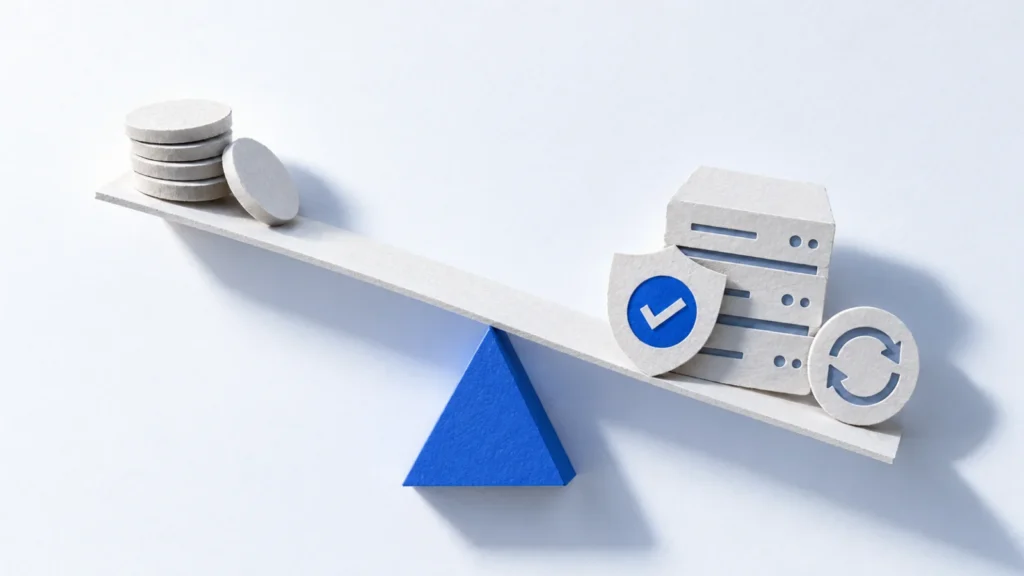 WordPress-Hosting auswählen: Leistung, Support und verlässliche Backups (KI-generiert)