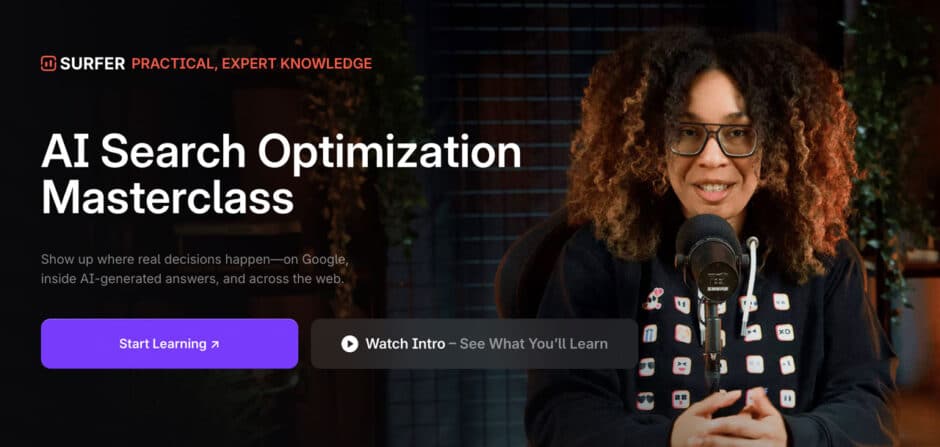 AI Search Optimization Masterclass von SurferSEO