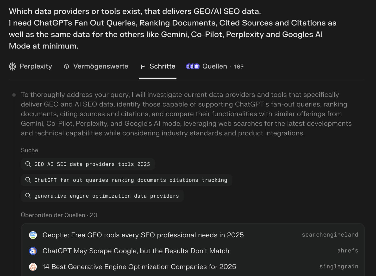 Perplexity fan out Beispiel