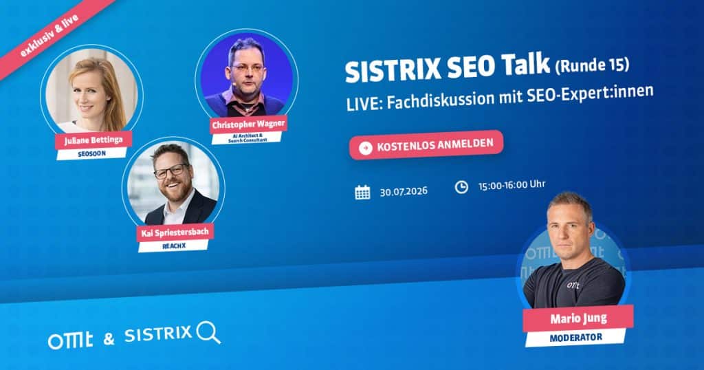 SEO Sistrix insta Newsletter