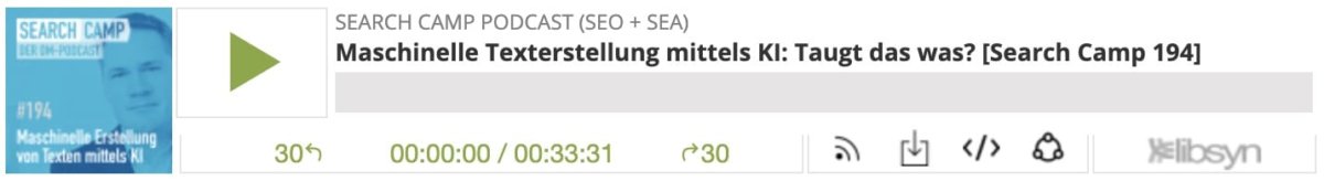 Maschinelle Texterstellung mittels KI: Taugt das was? [Search Camp 194]